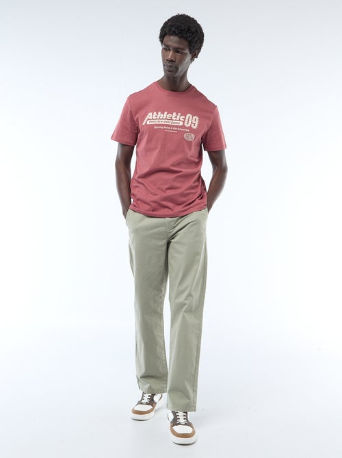 Regular fit twill broek - Kiabi