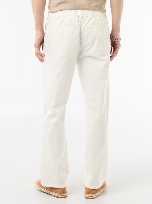Regular fit twill broek - Kiabi