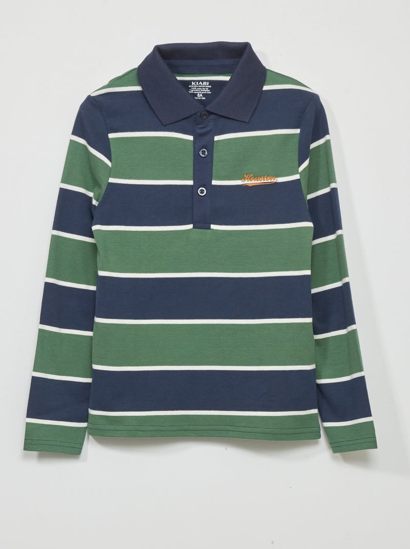 Regular-fit/recht model Groen/marine blauw - Kiabi