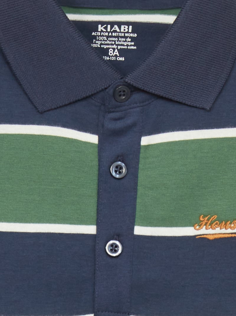 Regular-fit/recht model Groen/marine blauw - Kiabi