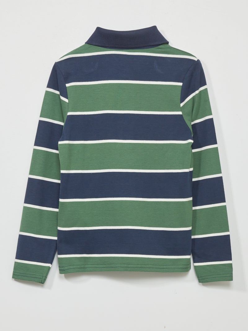 Regular-fit/recht model Groen/marine blauw - Kiabi