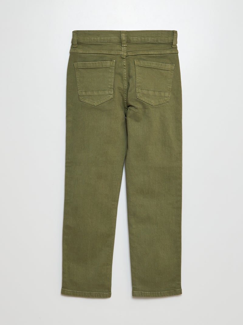 Regular-fit/rechte jeans groen - Kiabi
