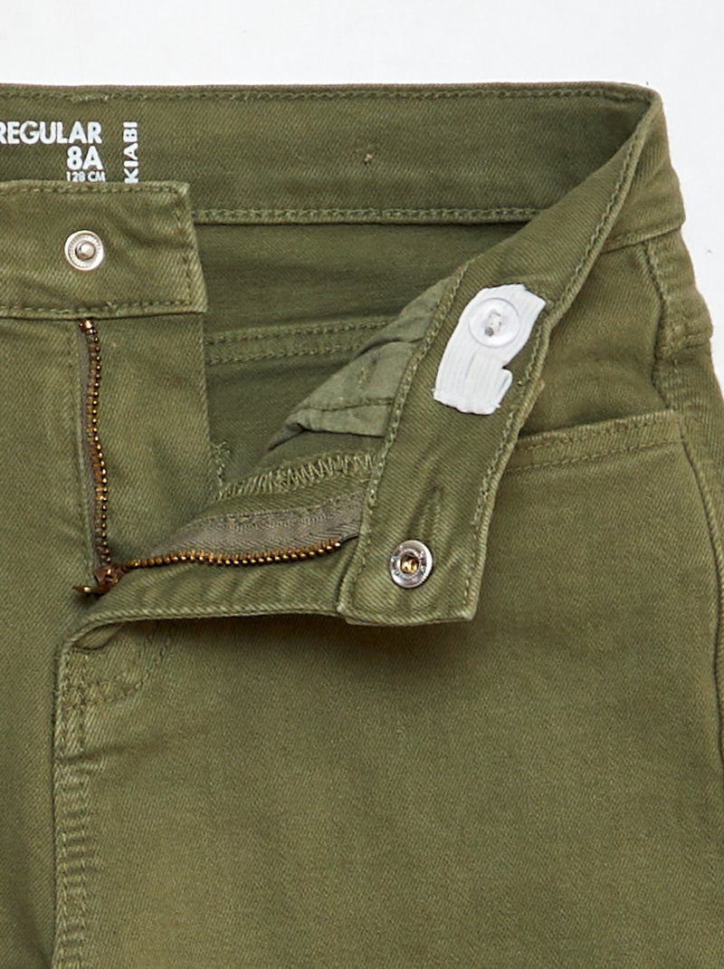 Regular-fit/rechte jeans groen - Kiabi