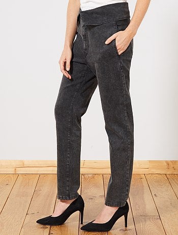Regular jeans met omslag op de taille - Kiabi