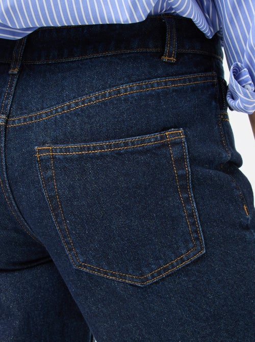 Regular, straight-fit jeans van katoen - L28 - Kiabi