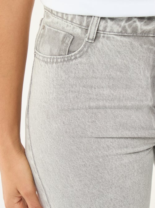 Regular, straight-fit jeans van katoen - L28 - Kiabi