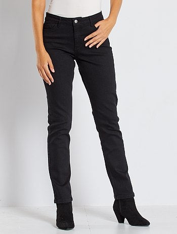 Regular stretch jeans met hoge taille - Kiabi