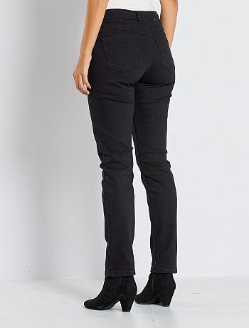 Regular stretch jeans met hoge taille - Kiabi