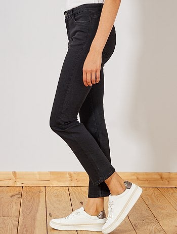Regular stretch jeans met hoge taille - Kiabi
