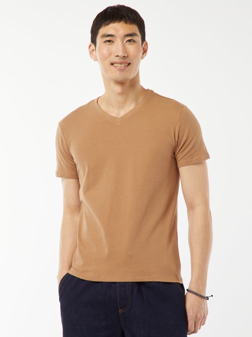 Regular T-shirt van stretchstof - Kiabi