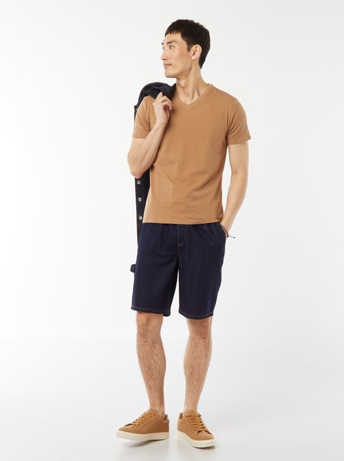 Regular T-shirt van stretchstof - Kiabi