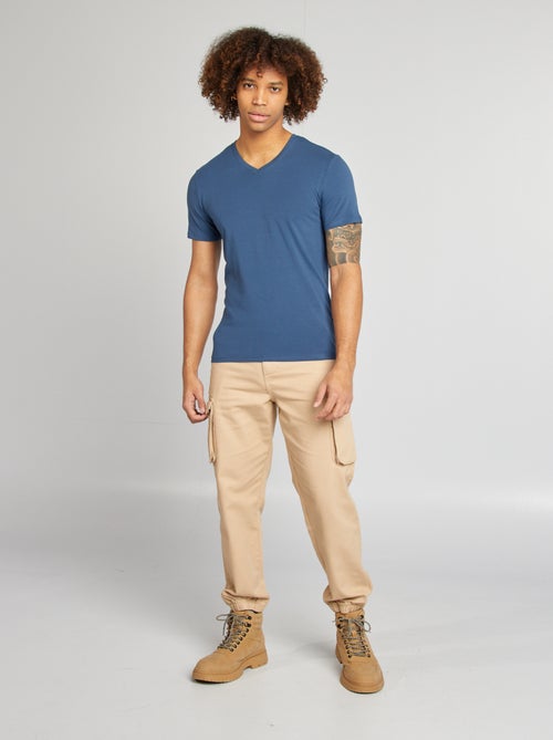 Regular T-shirt van stretchstof - Kiabi