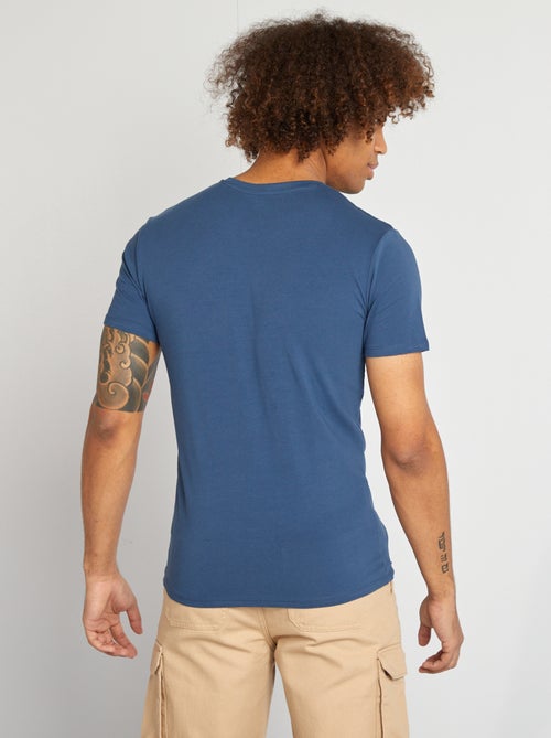 Regular T-shirt van stretchstof - Kiabi