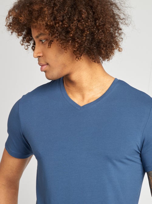 Regular T-shirt van stretchstof - Kiabi