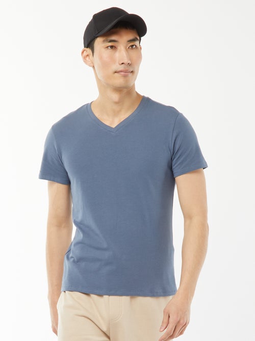 Regular T-shirt van stretchstof - Kiabi