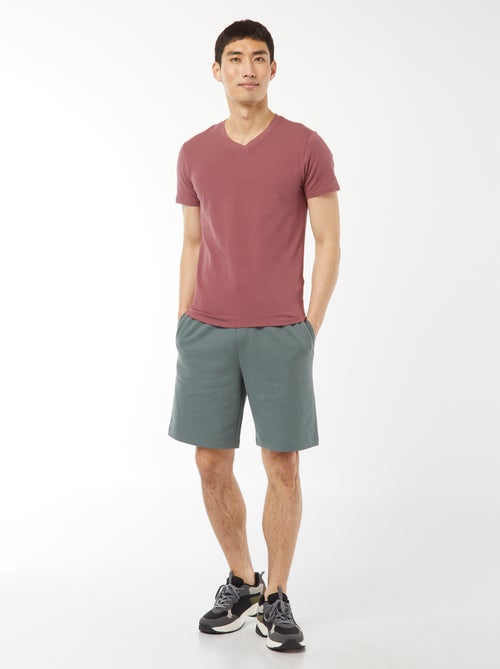 Regular T-shirt van stretchstof - Kiabi