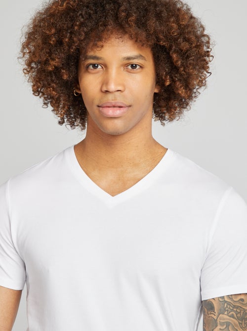 Regular T-shirt van stretchstof - Kiabi