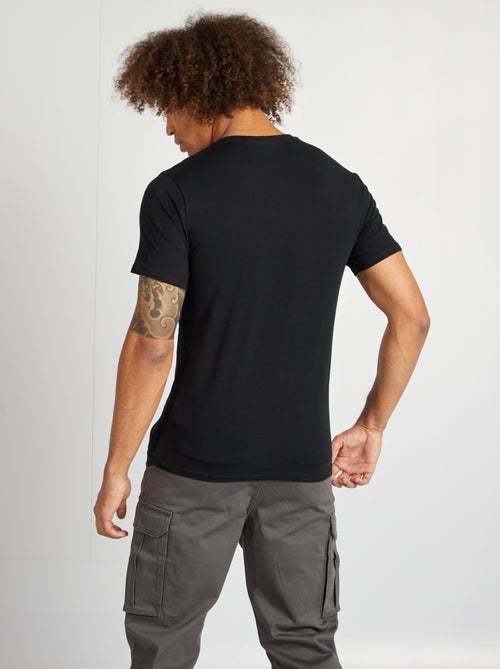 Regular T-shirt van stretchstof - Kiabi