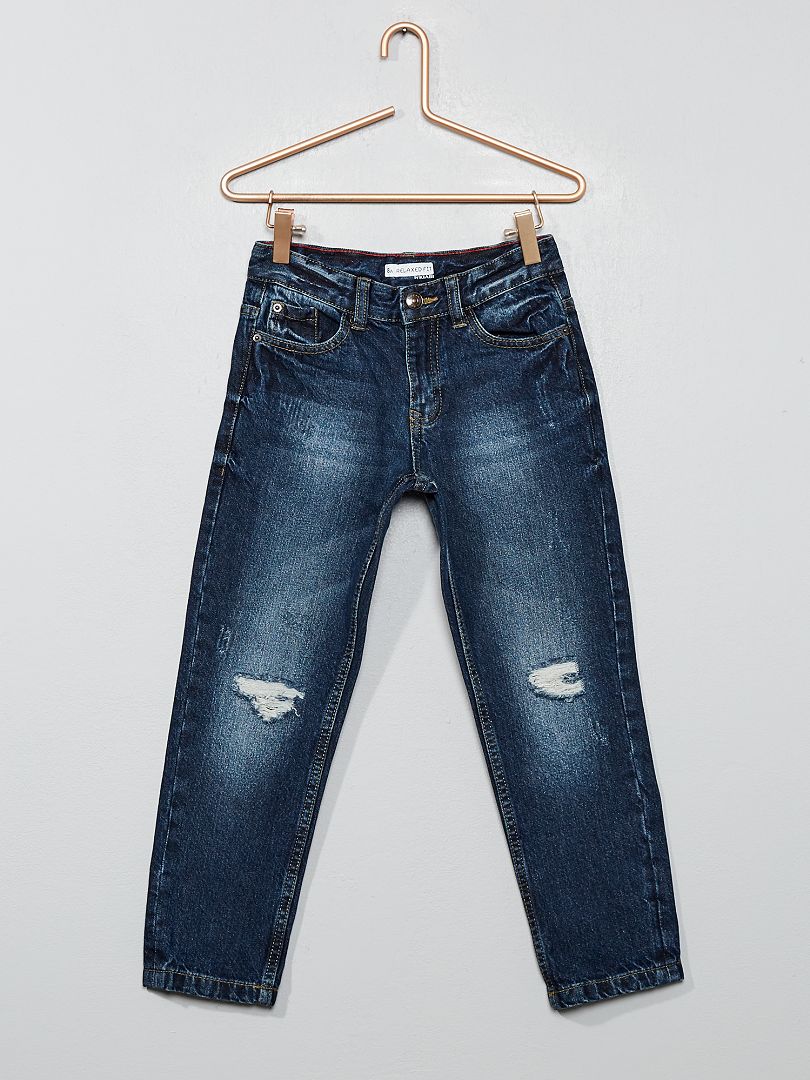 Relaxed destroyed jeans BLAUW - Kiabi