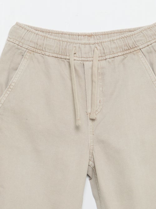 Relaxed fit-broek met elastische taille - Kiabi Relaxed fit-broek met elastische taille - Kiabi
