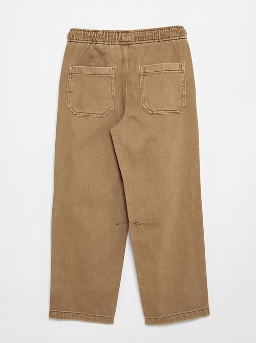 Relaxed fit-broek met elastische taille - Kiabi Relaxed fit-broek met elastische taille - Kiabi