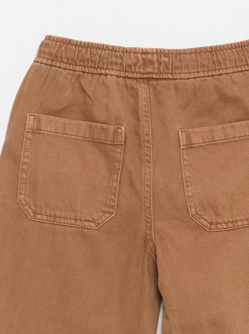 Relaxed fit-broek met elastische taille - Kiabi Relaxed fit-broek met elastische taille - Kiabi