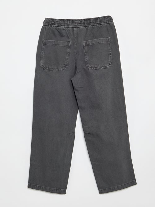 Relaxed fit-broek met elastische taille - Kiabi Relaxed fit-broek met elastische taille - Kiabi