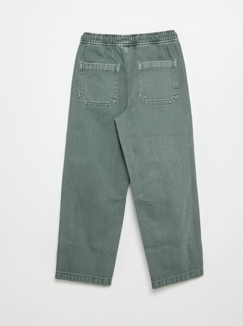 Relaxed fit-broek met elastische taille - Kiabi Relaxed fit-broek met elastische taille - Kiabi