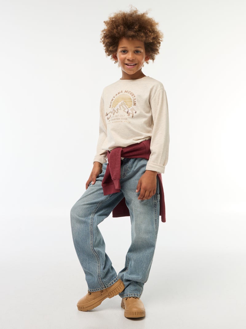Relaxed fit spijkerbroek Blauw - Kiabi