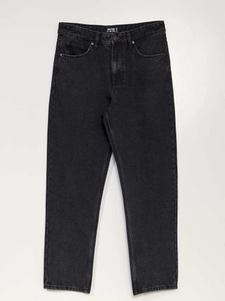 'Relaxed' raw jeans