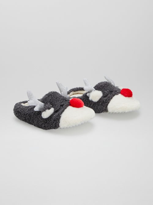 Rendier-kerstsloffen - slippermodel - Kiabi