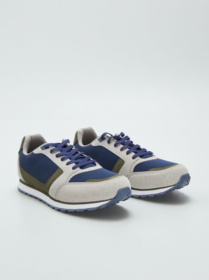 Retro sportschoenen in drie kleuren KAKI - Kiabi