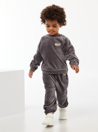 Ribbroek met elastische tailleband