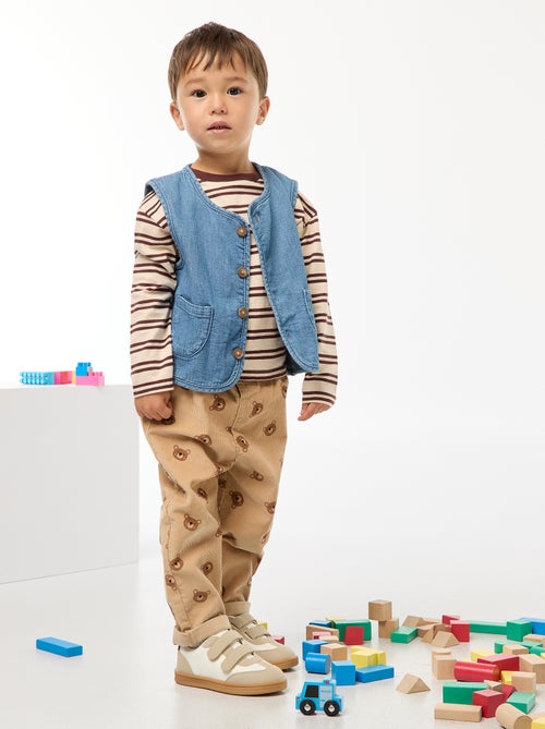 Ribbroek met paperbagtaille - Kiabi