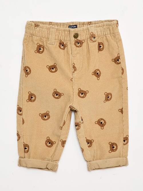 Ribbroek met paperbagtaille - Kiabi