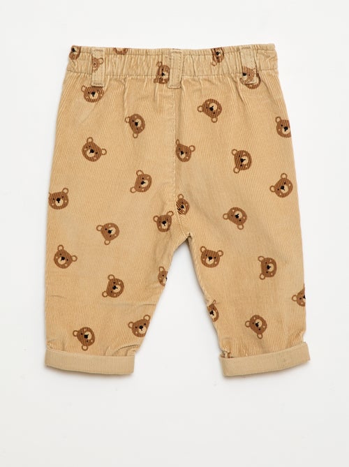 Ribbroek met paperbagtaille - Kiabi