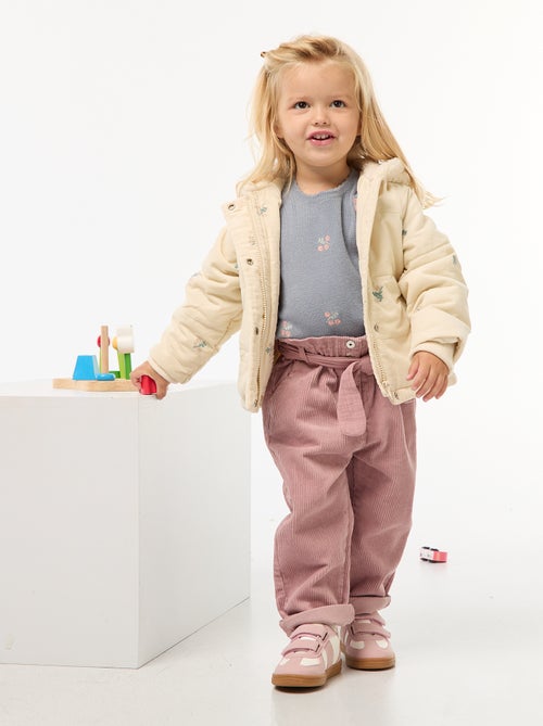 Ribbroek met paperbagtaille - Kiabi