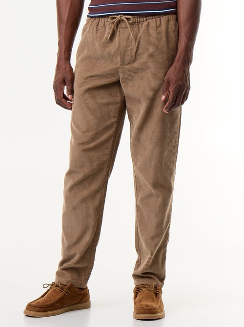 Ribfluwelen broek - Kiabi