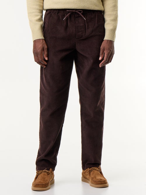Ribfluwelen broek - Kiabi
