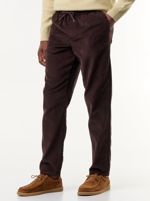 Ribfluwelen broek - Kiabi