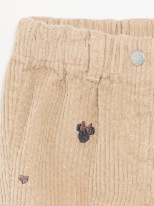 Ribfluwelen broek 'Disney' 'Minnie' - Kiabi