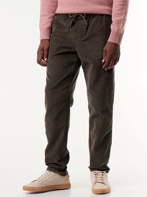 Ribfluwelen broek - Kiabi