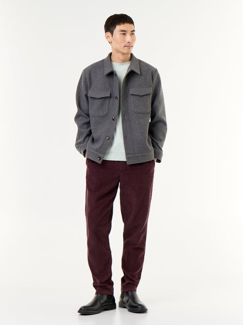 Ribfluwelen broek - Kiabi