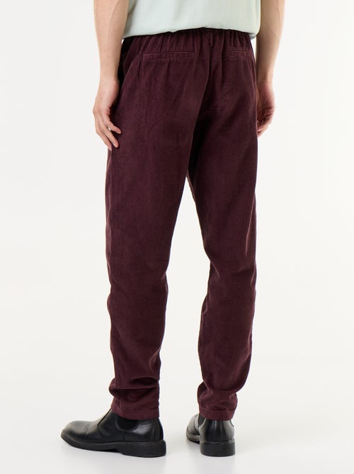 Ribfluwelen broek - Kiabi
