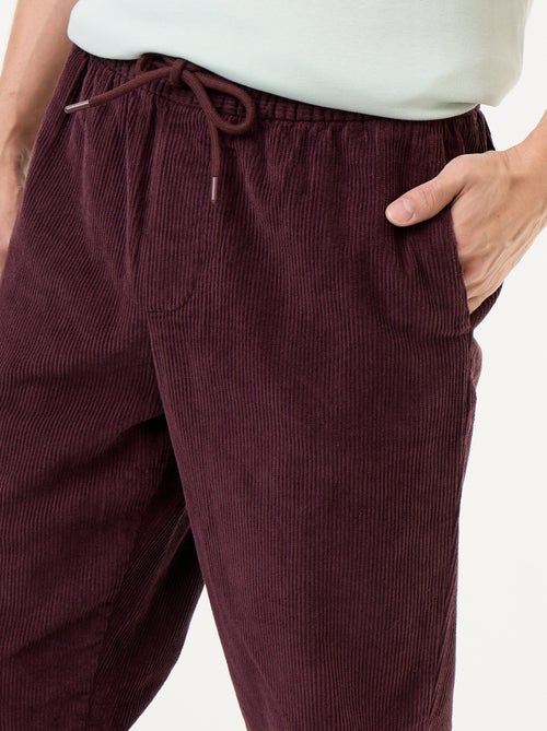 Ribfluwelen broek - Kiabi