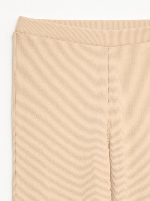 Ribfluwelen flared legging - Kiabi