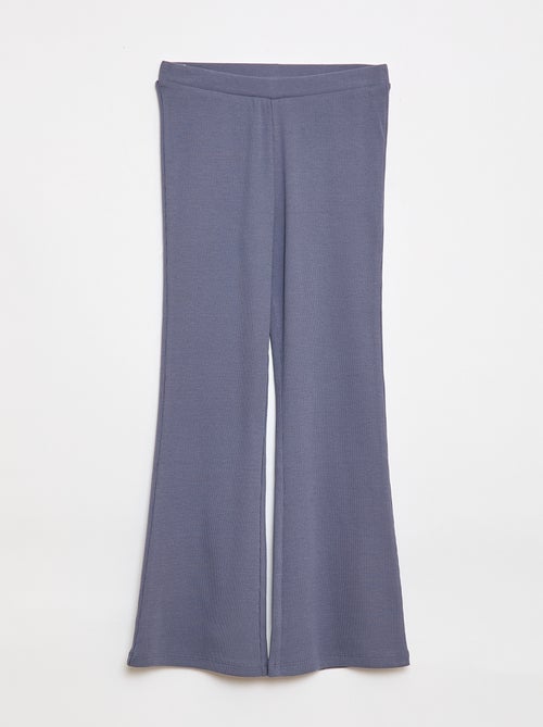 Ribfluwelen flared legging - Kiabi