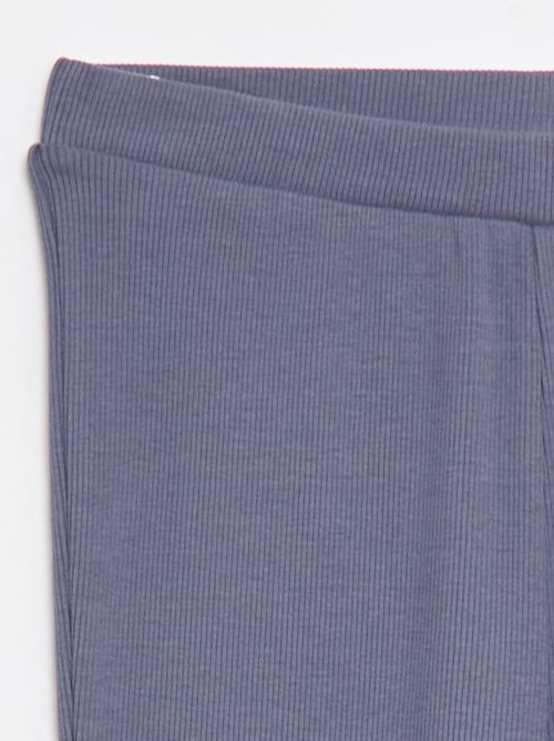 Ribfluwelen flared legging - Kiabi