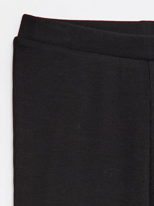 Ribfluwelen flared legging - Kiabi