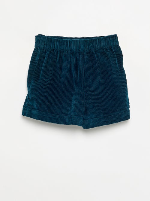 Ribfluwelen rokje-short - Kiabi